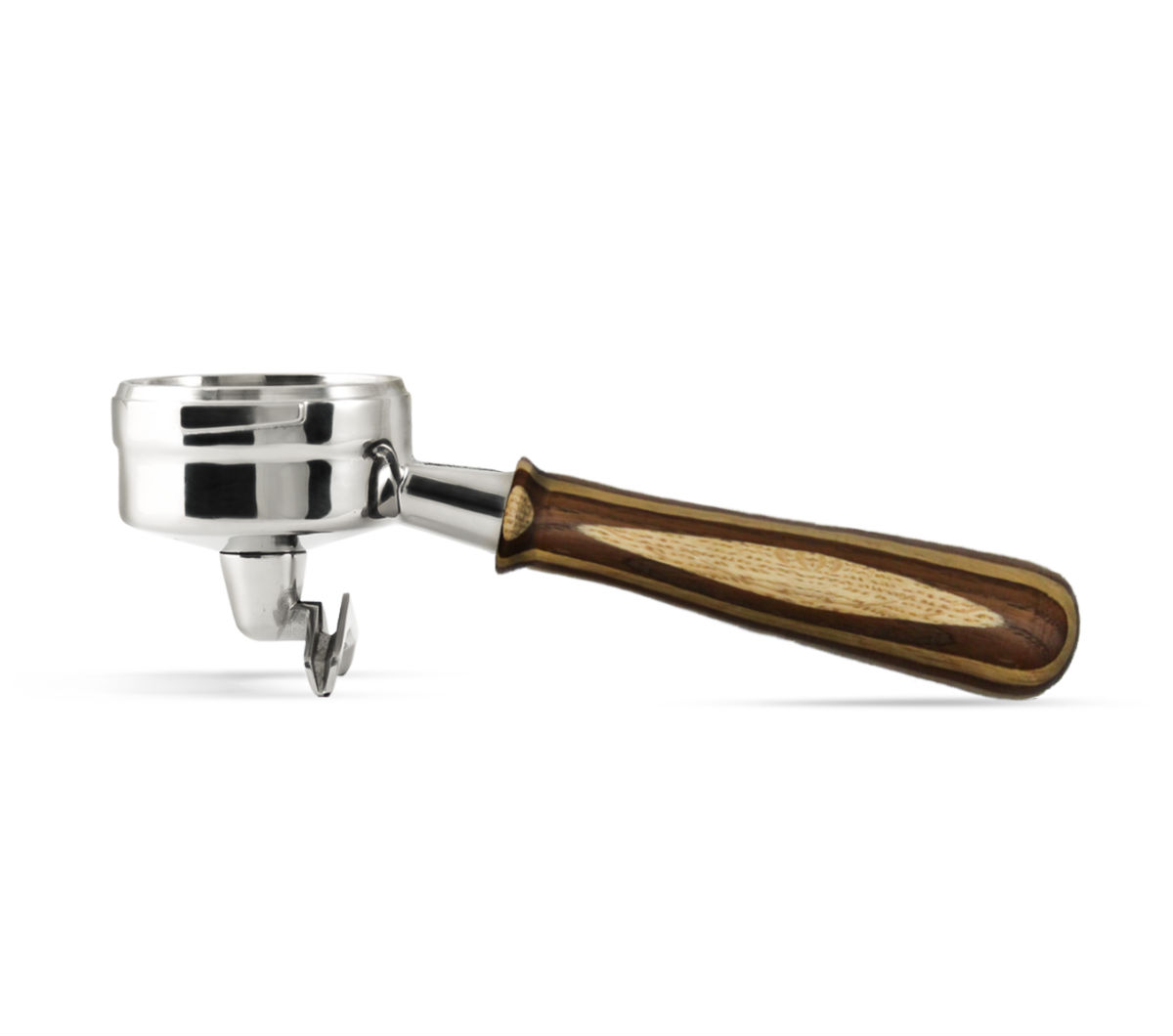 Spouted Portafilter w/ Wood Handle "RAYA" (for LM/E61)